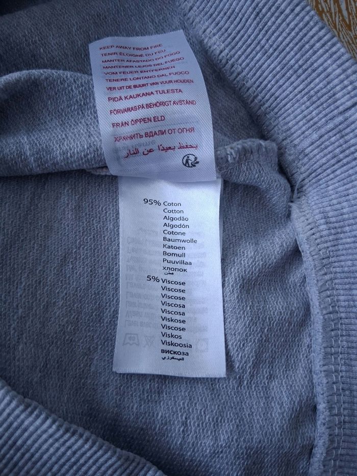 Sweat fille gris chiné motifs multicolores 6 ans - photo numéro 6