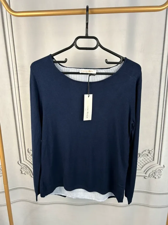 Pull chemise La petite étoile Marine S neuf