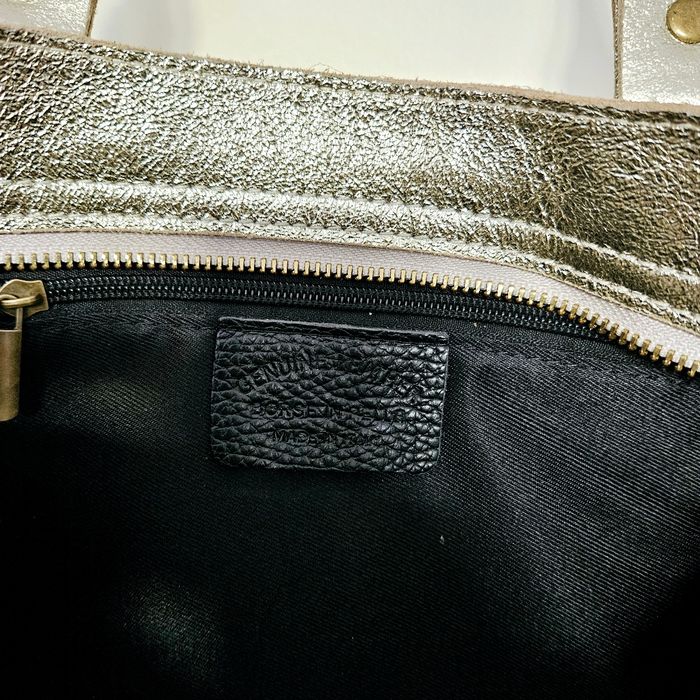🇮🇹Grand Sac a main 100% Cuir D'orée avec Bandoulière🇮🇹 - photo numéro 7