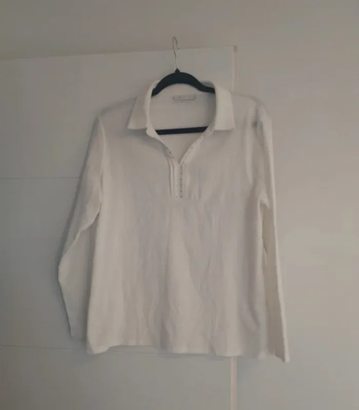 Blouse blanche "Armand Thiery" - T2