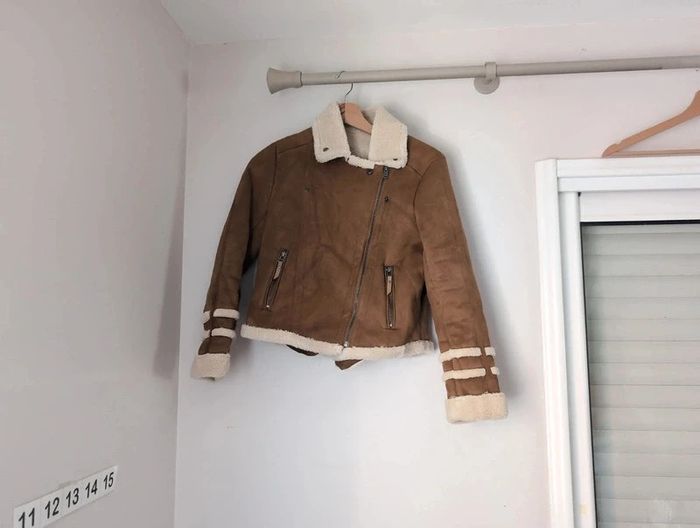 Perfecto ikks suédine et simili laine mouton