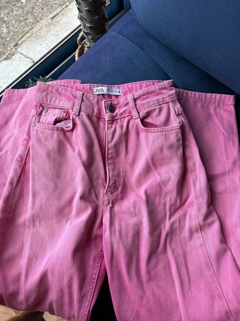 Jean droit rose Zara