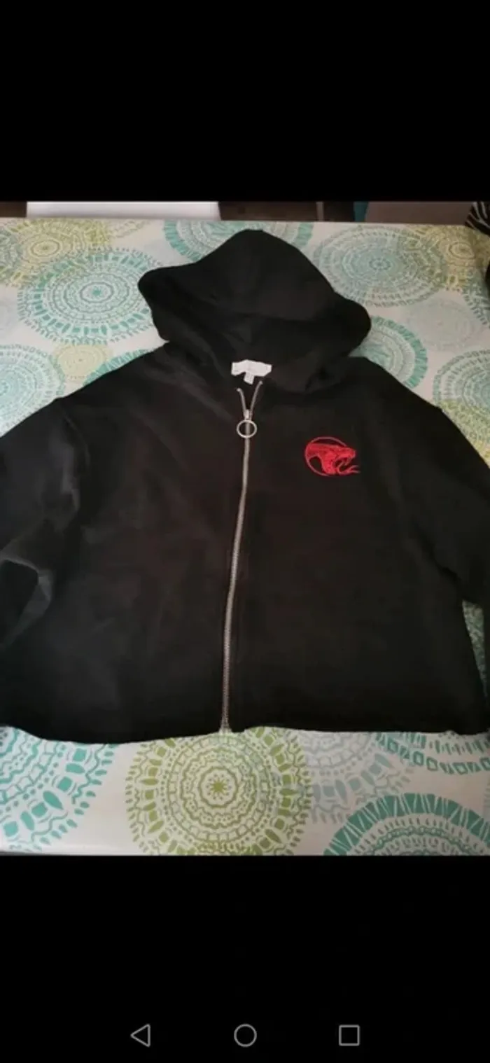 Sweat zippé t xs serpent