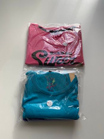 Lot de 3 T-shirting colorés taille 38 coton 