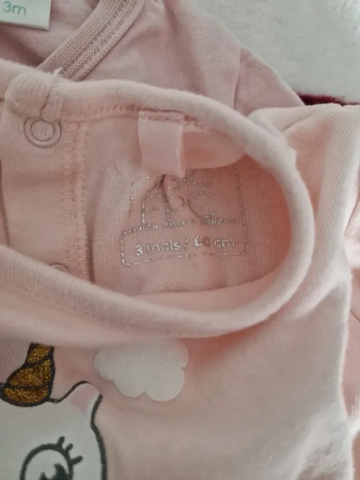 Lot pyjamas en coton 3 mois - photo numéro 4