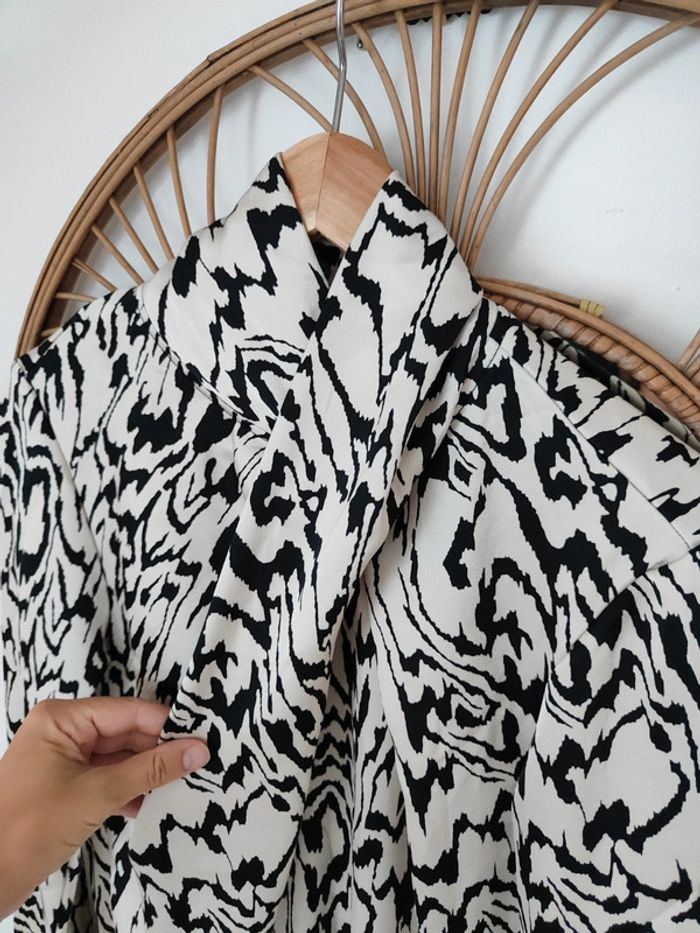 Blouse satinée zèbre - photo numéro 4