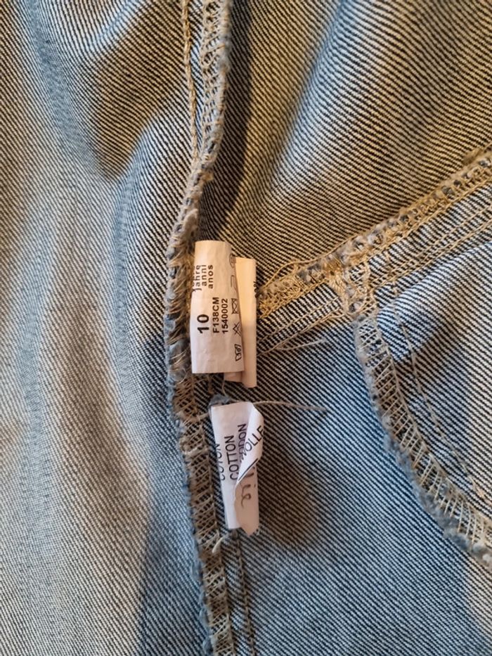 Veste jeans fille cintrée - photo numéro 4