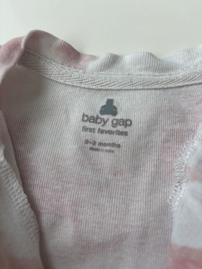 Pyjama gap rose et blanc 3 mois - photo numéro 4