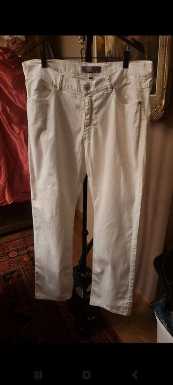 Pantalon femme blanc D'Auvry W 36 fr 46/48