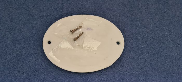Plaque de porte en porcelaine avec prénom Marion - photo numéro 3