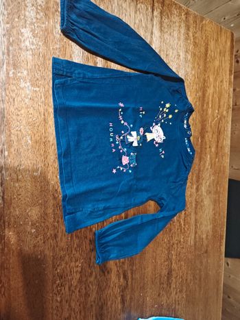 T shirt chat fille taille 24 mois Tissaia