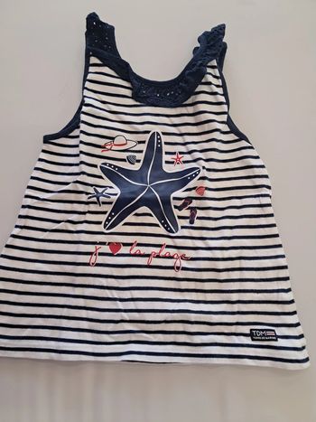 tee shirt débardeur fille 5 ans terre de marins