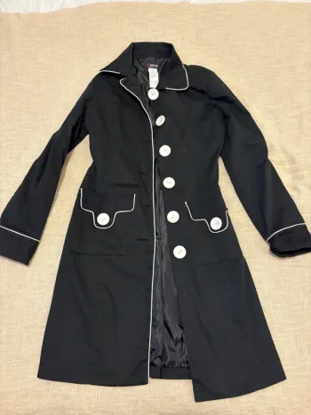 Manteau noir Morgane – Taille 1 (36/38)