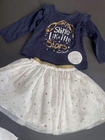 Ensemble Fille In Extenso 68cm = 6 Mois