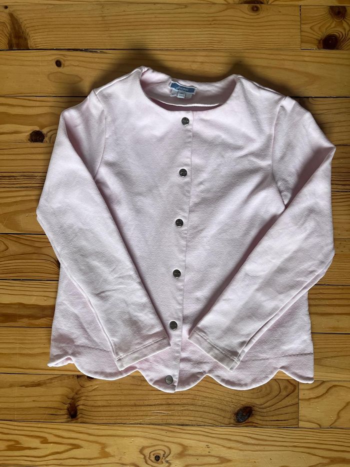 Gilet sweat rose Jacadi 8 ans