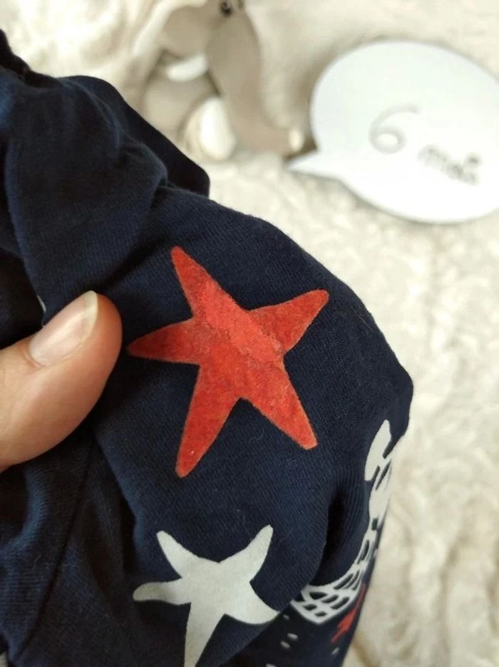 Tee shirt chemise manches longues Garçon 6 mois Espace Planète Satellite étoiles Orchestra - photo numéro 10