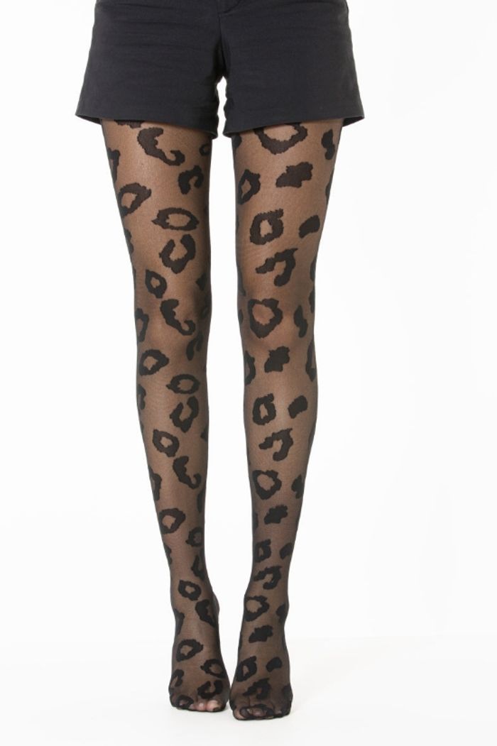 Collants noirs léopard TU - photo numéro 3