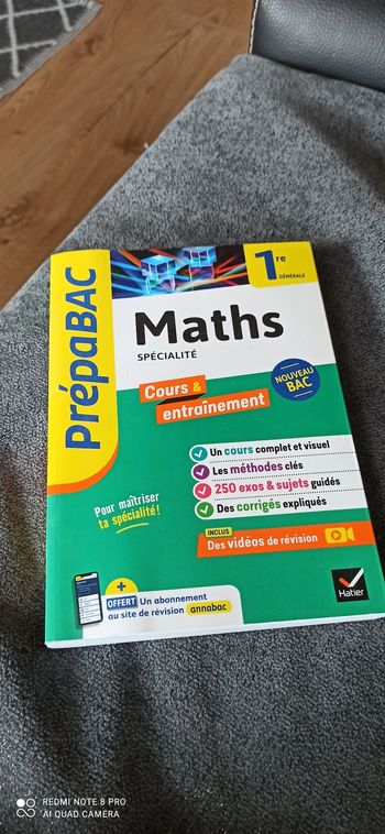 Livre prepabac maths 1 ere
