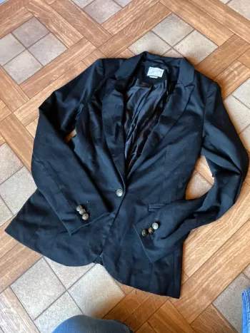 Blazer noir ceintré @