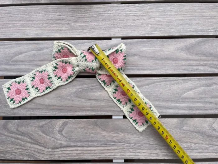 Barrette noeud en crochet 🎀 - photo numéro 4