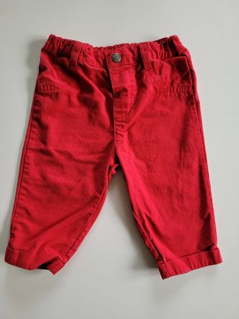 Pantalon rouge - 6 mois