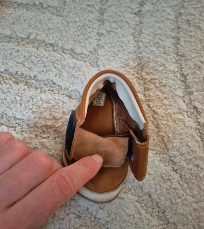 Chaussons cuir bébé 19 - photo numéro 3