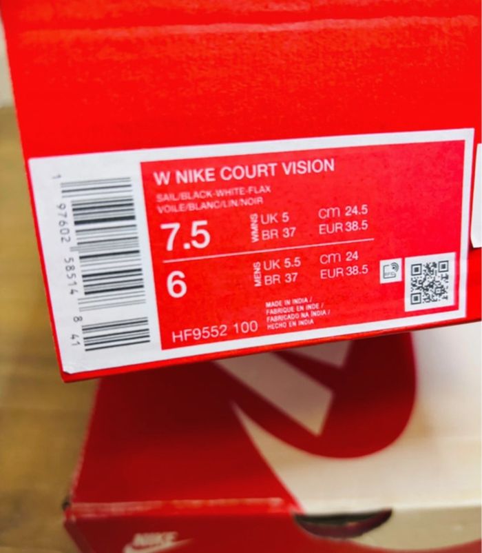 Nike Court Vision Leopard White Leather Taille 38.5 - photo numéro 7