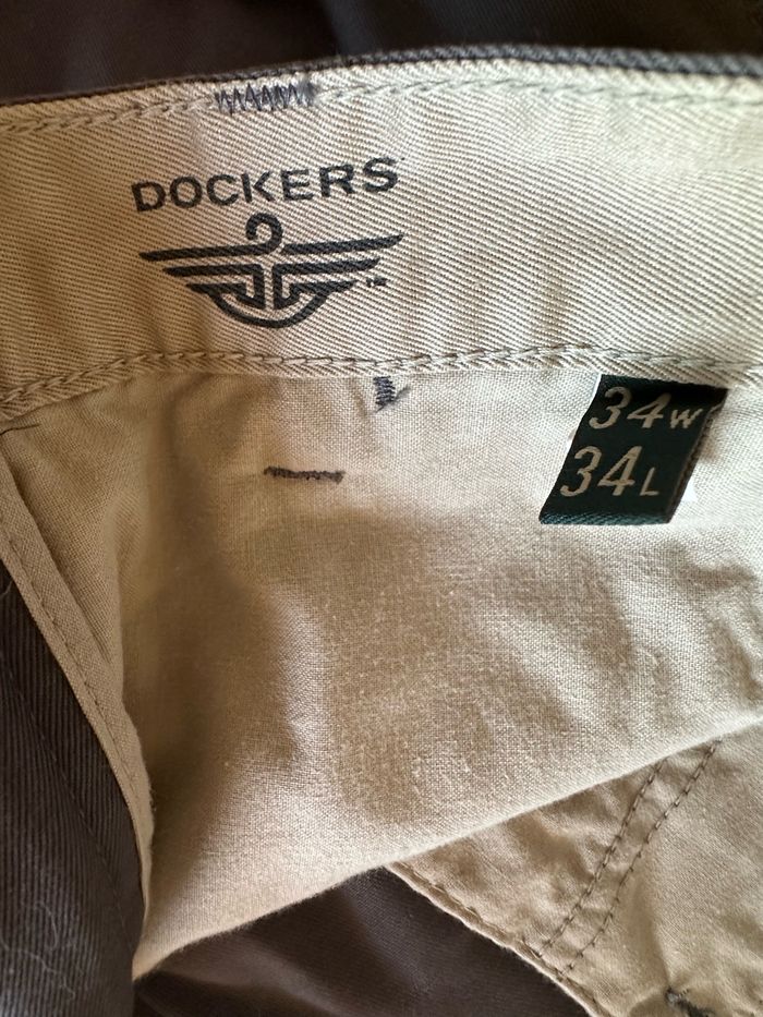Neuf - Pantalon gris Dockers Khakis regular D4 - Taille 34x34 - photo numéro 5