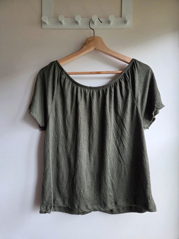 Blouse kaki boutonée primark - taille M - photo numéro 6