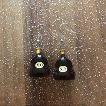 Boucles d’oreilles cognac XO