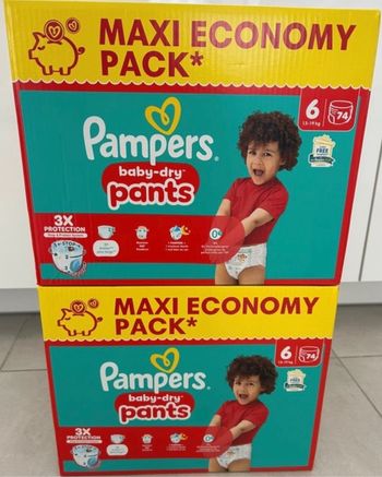 [-25% code SABLIER25] 148 couches Pampers Pants taille 5