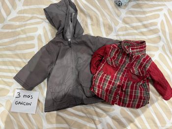 Veste coupe vent + chemise