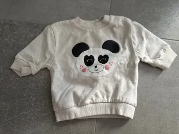 Sweat beige panda 3 mois