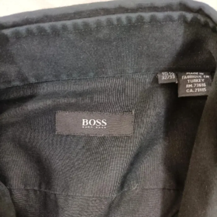 Chemise à manches longues noire - Hugo Boss - 32/33 A1086 - photo numéro 5