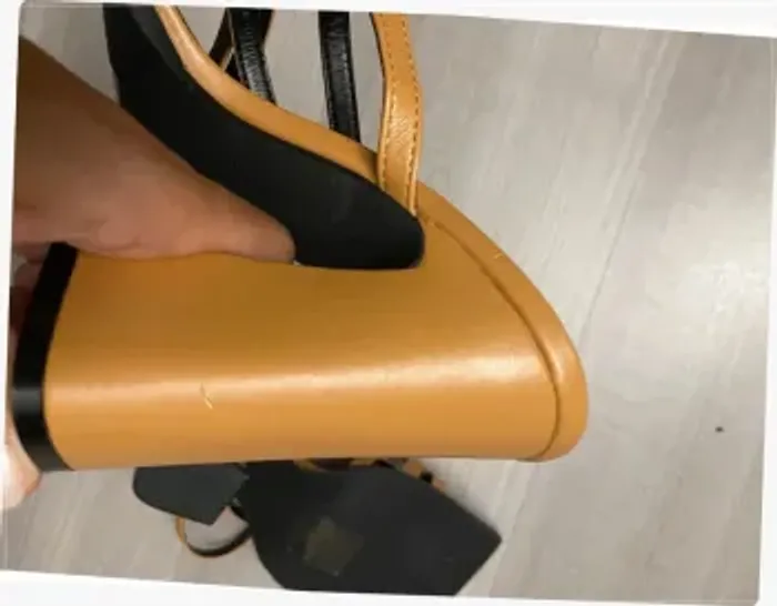 Mules bout carré à talons camel Mia shoes - photo numéro 4