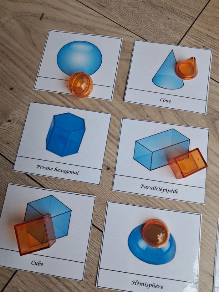 Cartes nomenclature + volumes solides géométrie - photo numéro 6