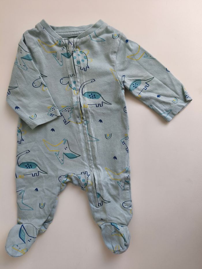 Lot de 2 pyjamas dino bébé 1 mois - photo numéro 3