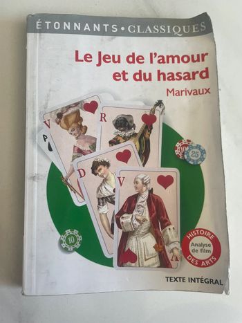 Livre Le jeu de l’amour et du hasard
