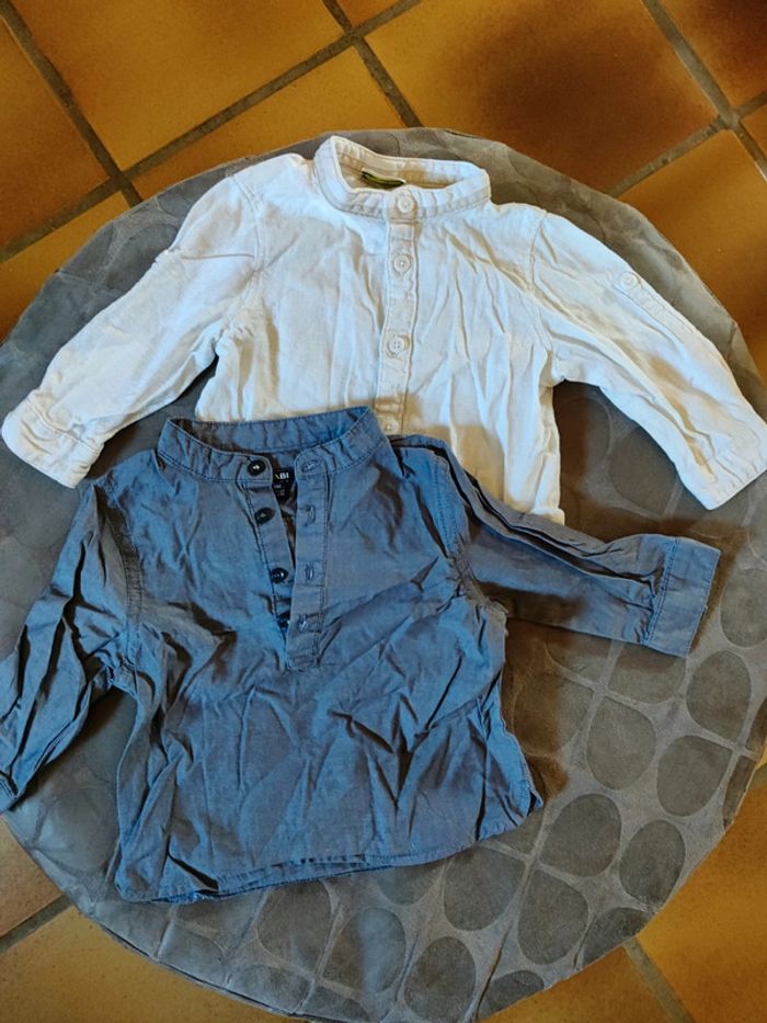 Lot chemises taille 6 mois - photo numéro 2
