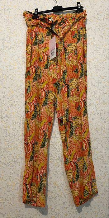 Pantalon naf naf crepe fluide 38