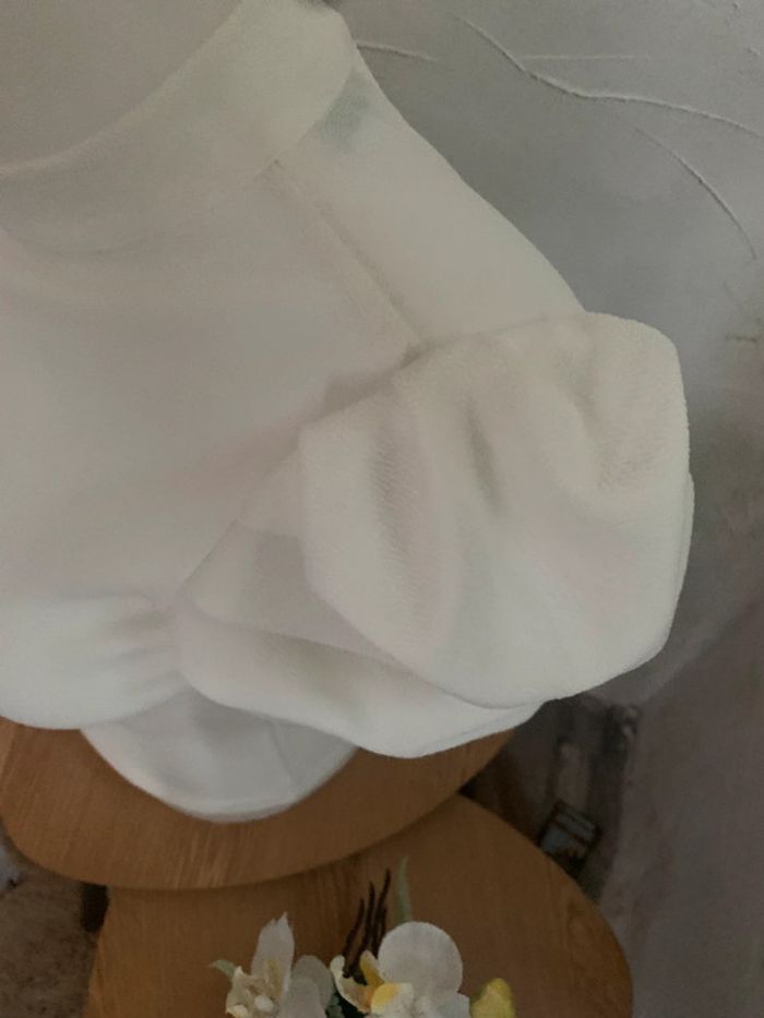 Blouse blanche SHEIN taille XS dos nu - photo numéro 5