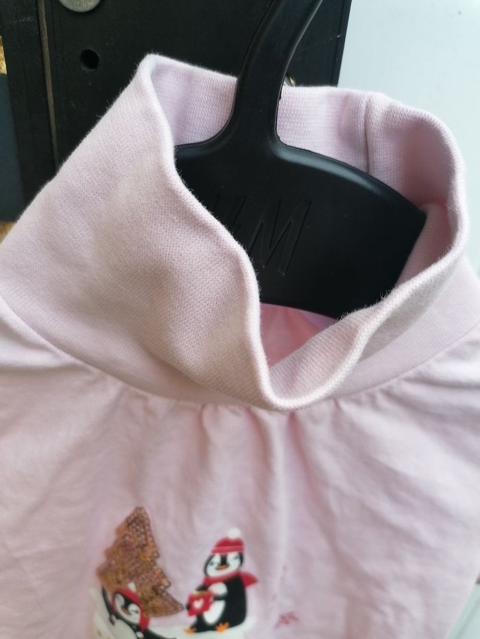 T-shirt col roulé Noël taille 3 ans - photo numéro 3
