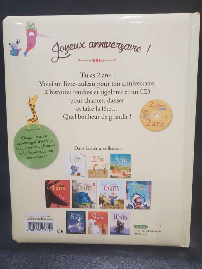 Livre Histoires pour mes 2 ans avec CD - photo numéro 3
