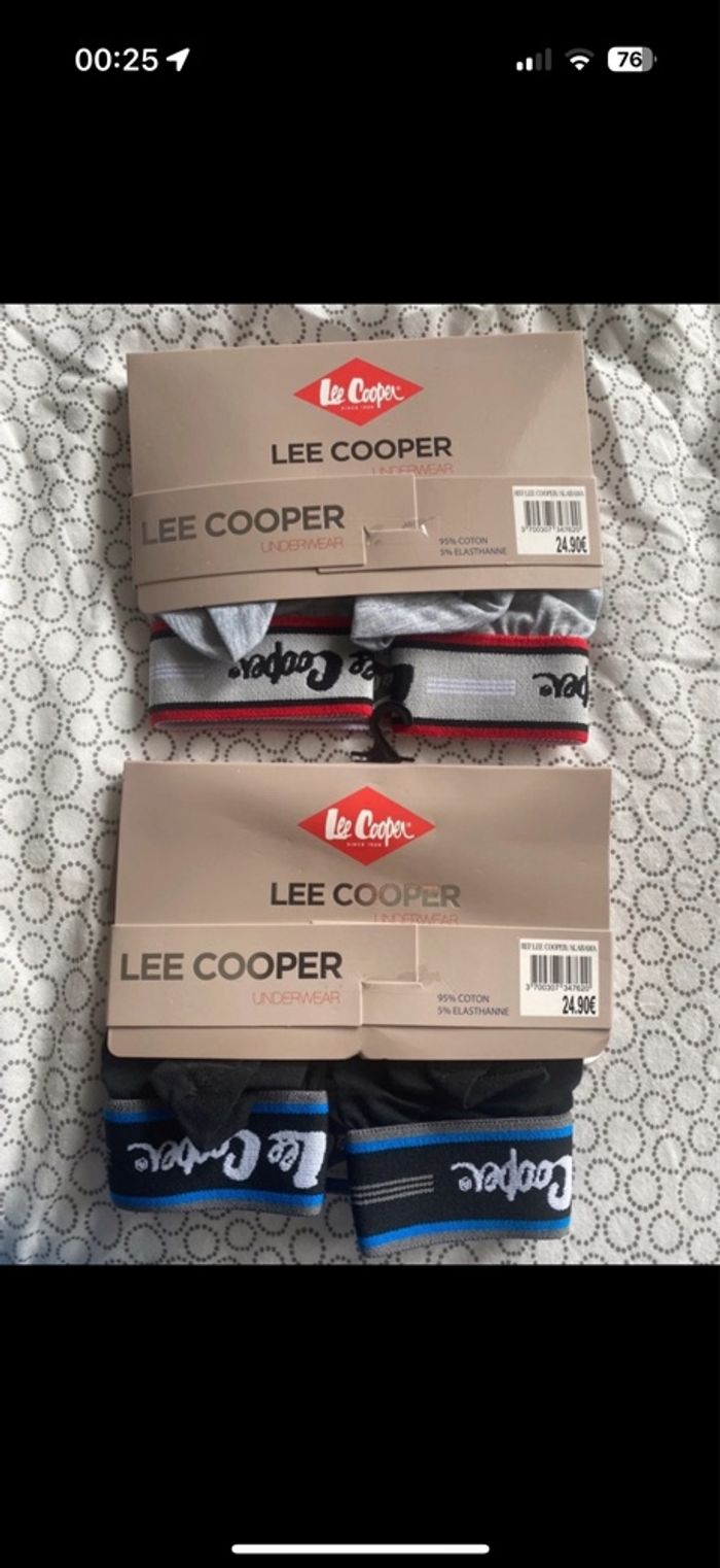 lot de 2 boxers Lee Cooper neuf taille M - photo numéro 2