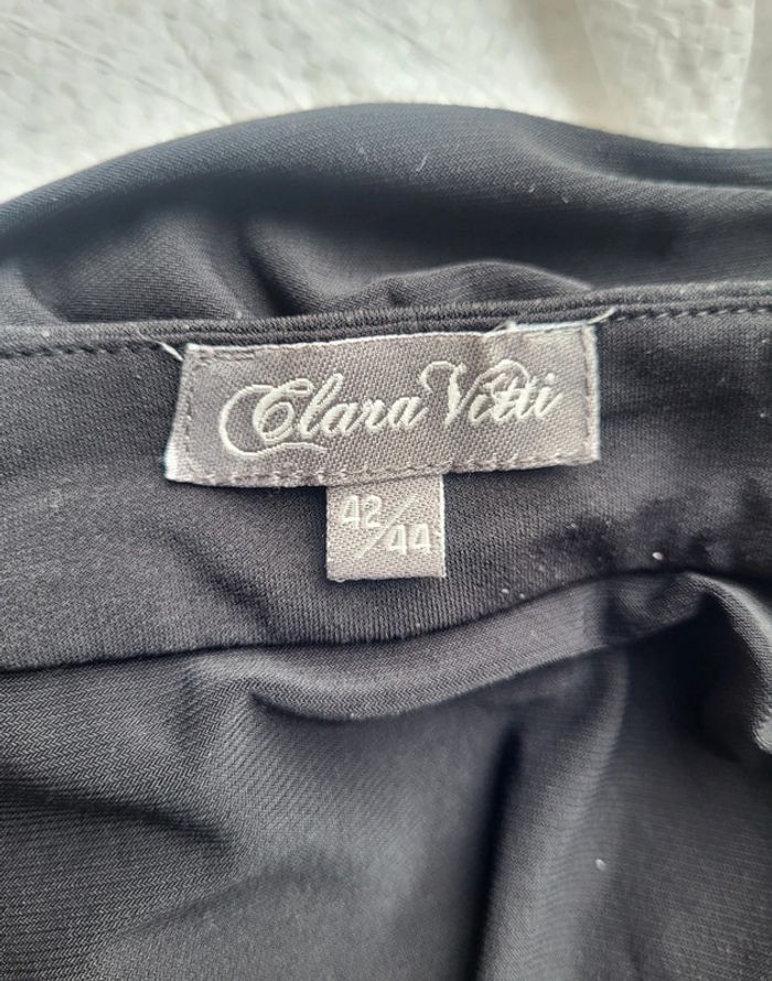 Top haut noir habillé irisé style débardeur Clara Vitti Taille 38 - photo numéro 8