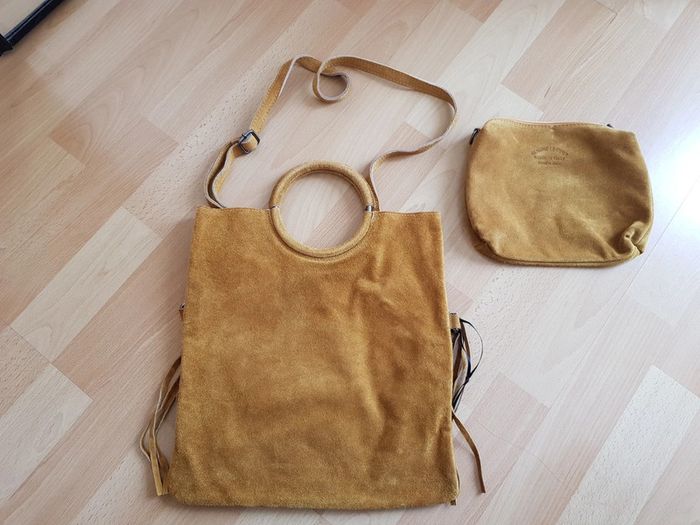 Sac à main breal cuir nubuck neuf - photo numéro 2