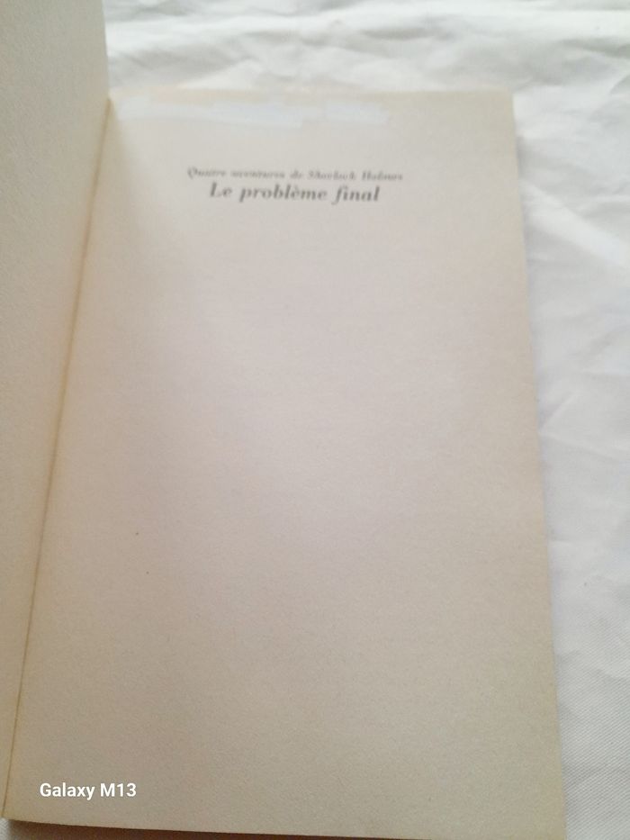 Sherlock Holmes Le problème final Conan Doyle - photo numéro 2