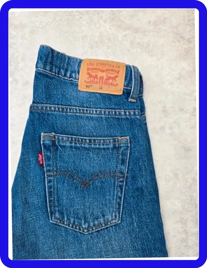 Jean Levi's 511 W24|FR34 coupe droite bleu Femme-Women pan64b - photo numéro 2