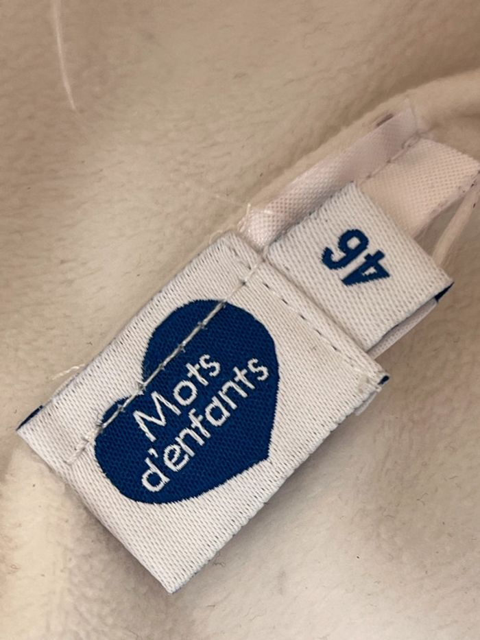 Bonnet taille 46 cm Mots d’enfants - photo numéro 3