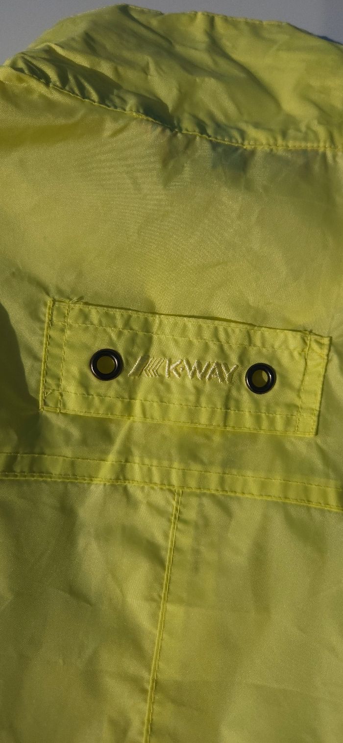 K-Way vintage jaune enfants taille L - photo numéro 9